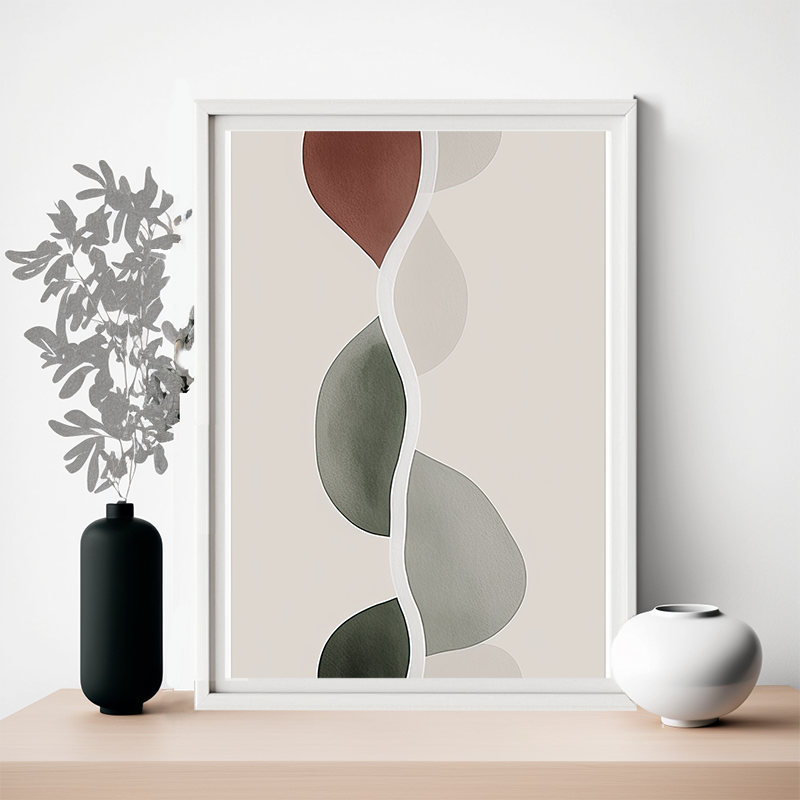No.111 abstract drop leaf