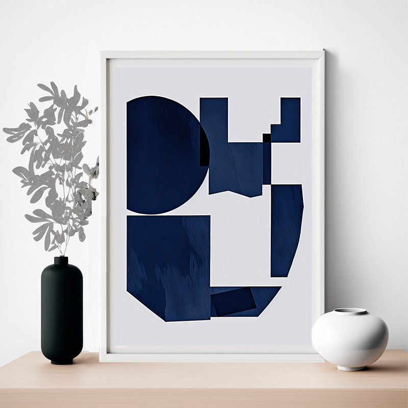 No.114 blue abstract art