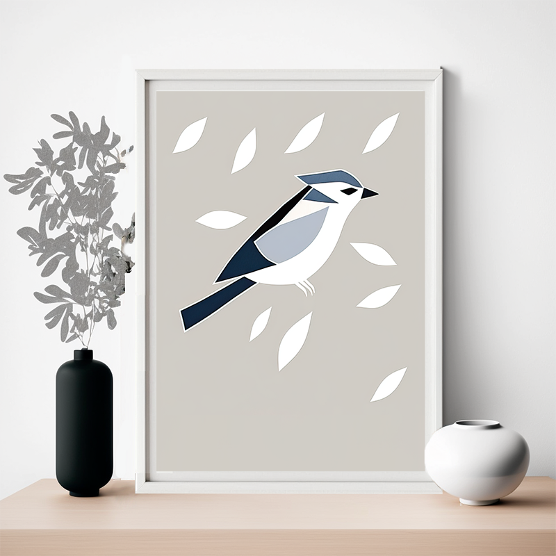 No.121 snowy bird