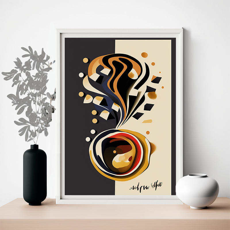No.14 a cup of coffee art poster