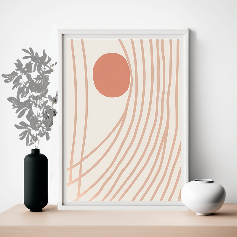 No.35 pink vortex_2 art poster