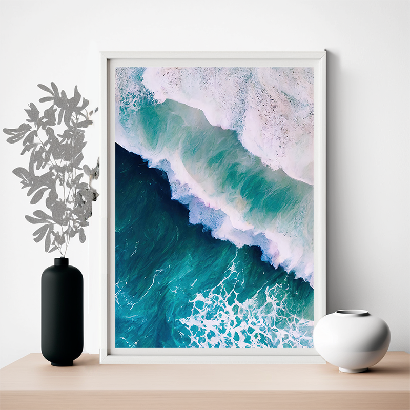 No.48 wave splash art poster