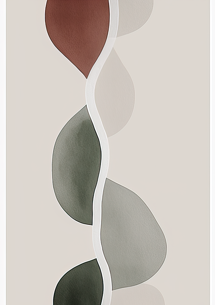 No.111 abstract drop leaf