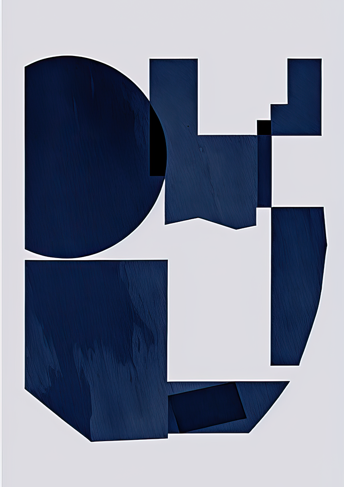 No.114 blue abstract art