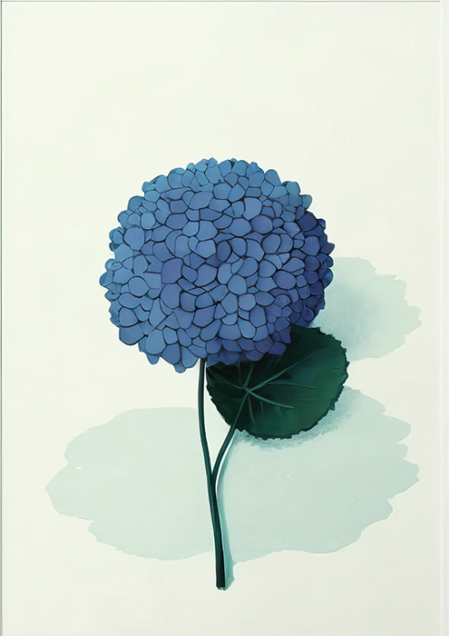 No.17 hydrangea art poster