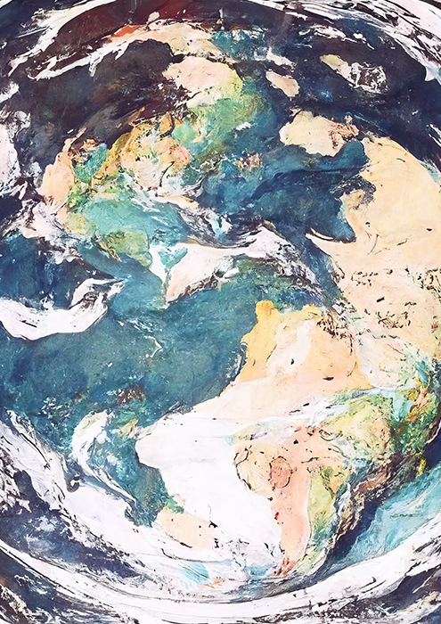 No.40 earth abstract art poster