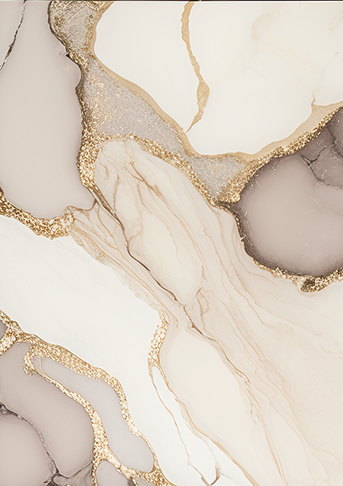 No.45 gold marble alcohol ink_2 art poster