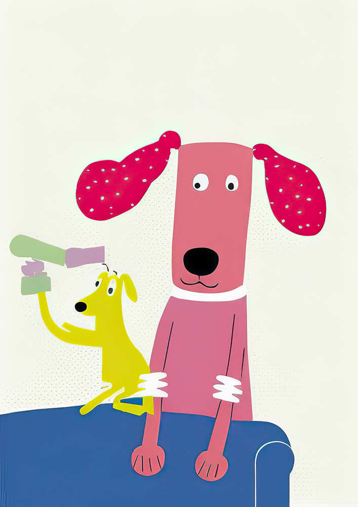 No.66 pinky dog