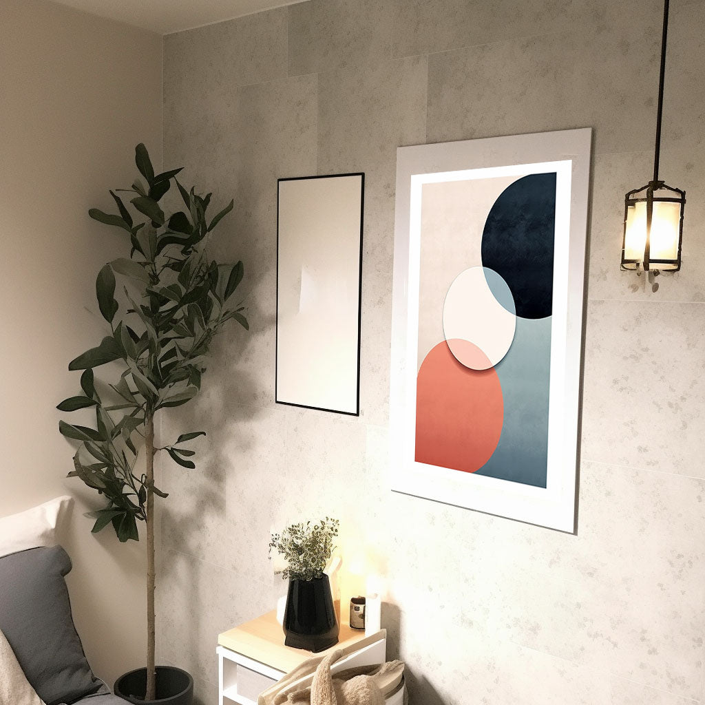 アブストラクト・エレガンスのアートポスター廊下配置イメージ