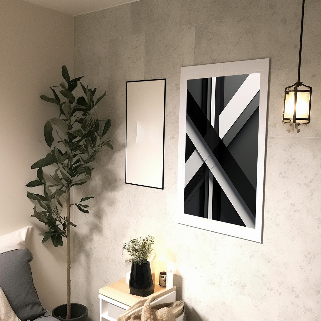 アブストラクト・エレガンスのアートポスター廊下配置イメージ