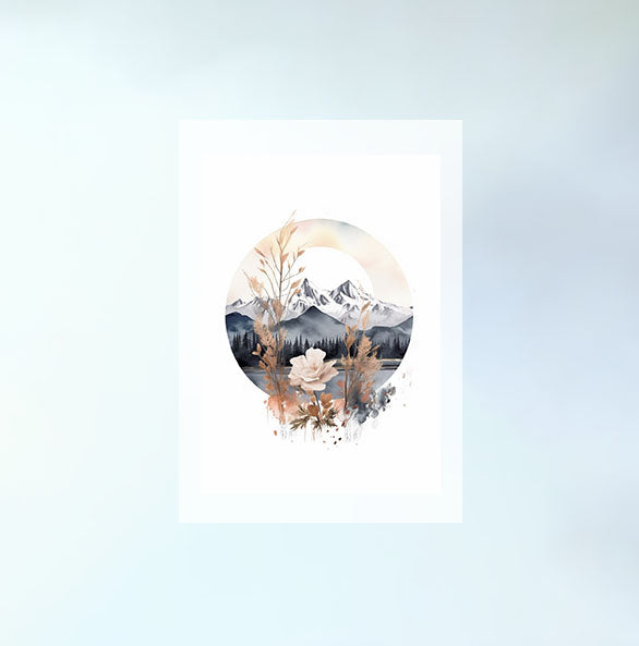 アルパインワンダーランドのアートポスター原画のみ設置イメージ