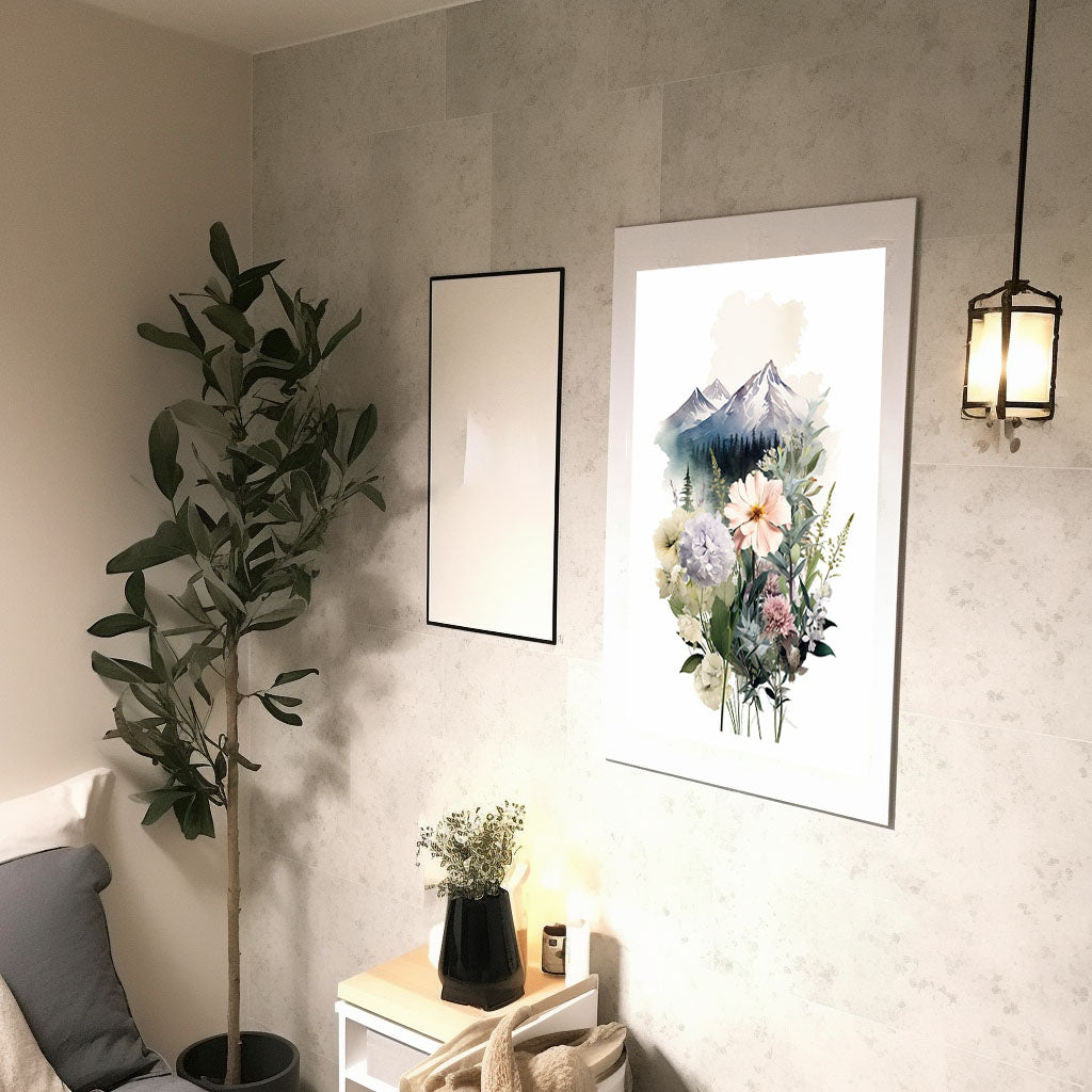 アルパインワンダーランドのアートポスター廊下配置イメージ