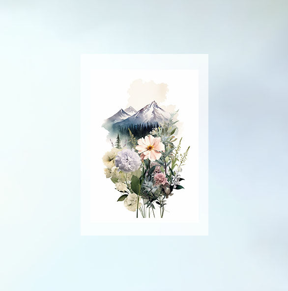 アルパインワンダーランドのアートポスター原画のみ設置イメージ