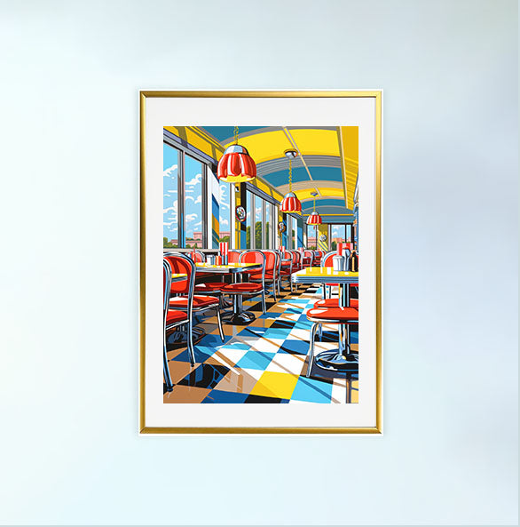 アメカジのアートポスター:American_casual_28f2 / 地図・都市_都市_のポスター画像金色のフレームイメージ