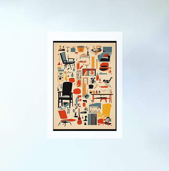 アメカジのアートポスター:American_casual_72d9 / 地図・都市_都市_のポスター画像フレーム無しの設置イメージ