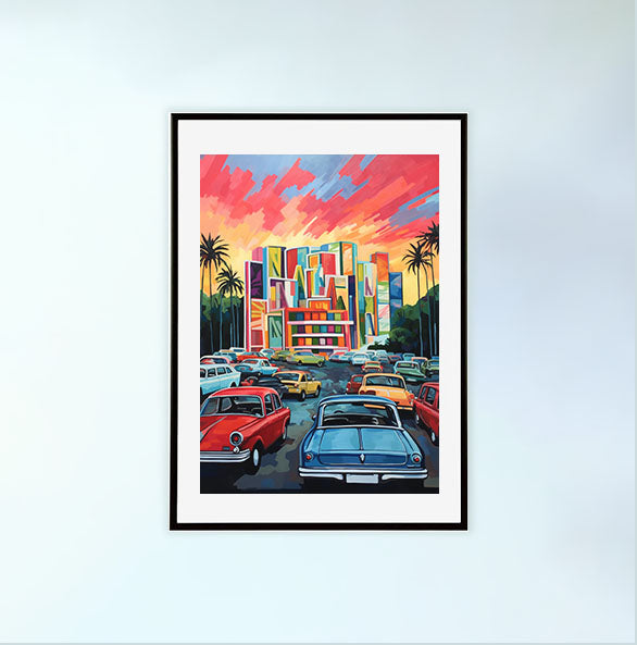 アメカジのアートポスター:American_casual_746f / 地図・都市_都市_のポスター画像黒色のフレームイメージ