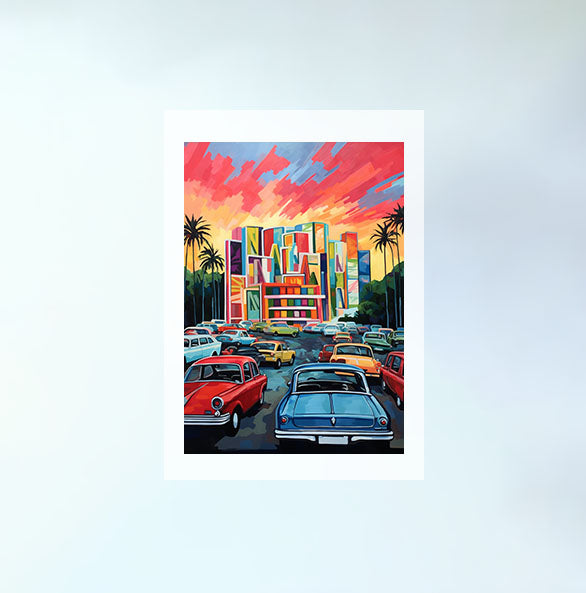 アメカジのアートポスター:American_casual_746f / 地図・都市_都市_のポスター画像フレーム無しの設置イメージ