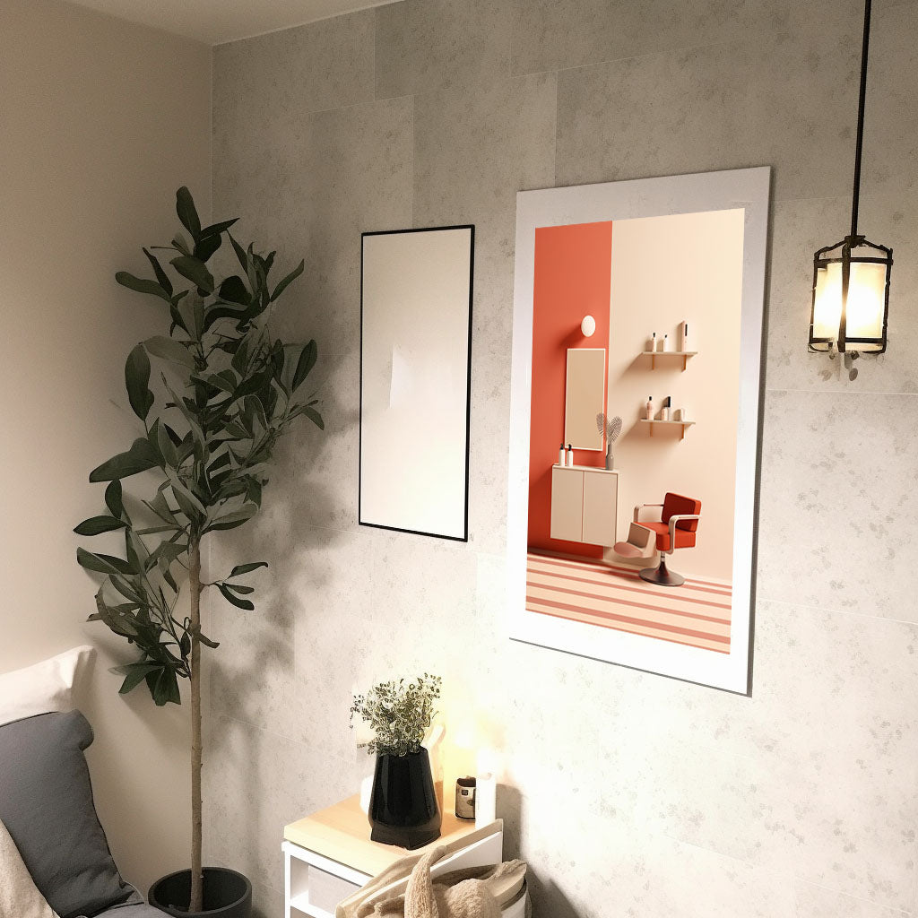 美しい装飾のアートポスター廊下配置イメージ