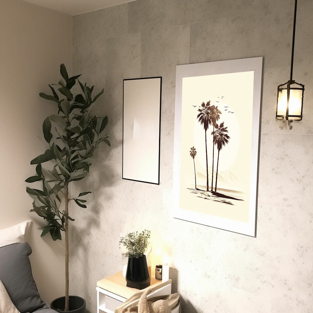 カリフォルニアのアートポスター:California_3d5b / 北欧_ポップ_地図・都市_都市_のポスター画像廊下に設置したイメージ