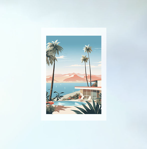 カリフォルニアのアートポスター:California_50bc / 地図・都市_都市_のポスター画像フレーム無しの設置イメージ