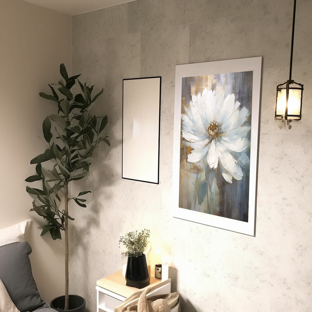 天空のドリームスケープのアートポスター廊下配置イメージ