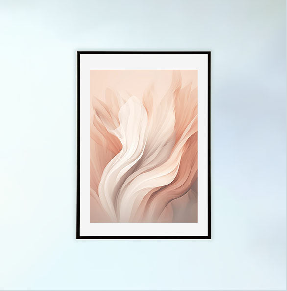 天空のドリームスケープのアートポスター黒フレームあり