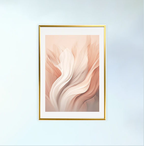 天空のドリームスケープのアートポスター金フレームあり