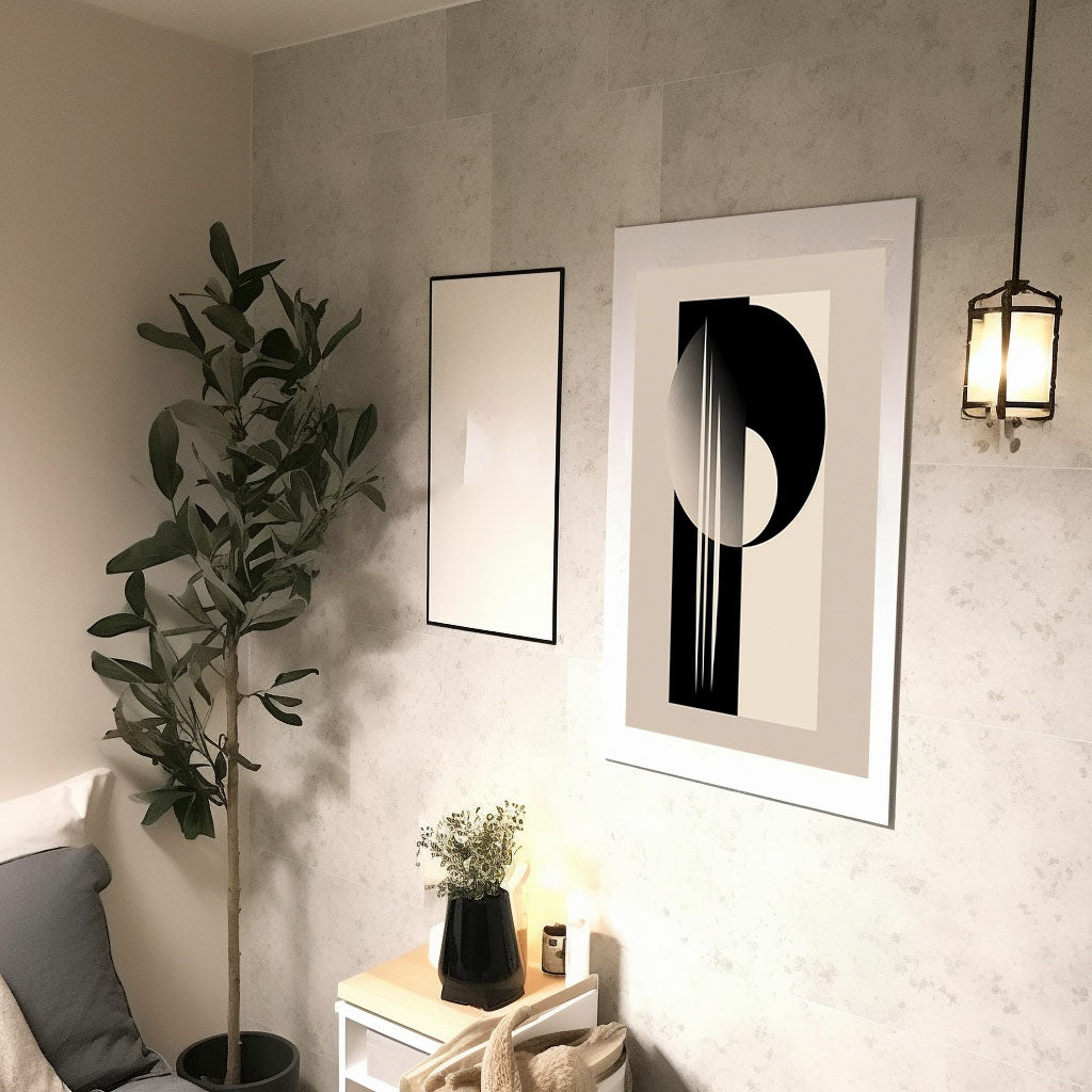 天空のドリームスケープのアートポスター廊下配置イメージ