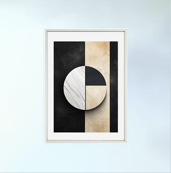 天空のドリームスケープのアートポスター銀フレームあり