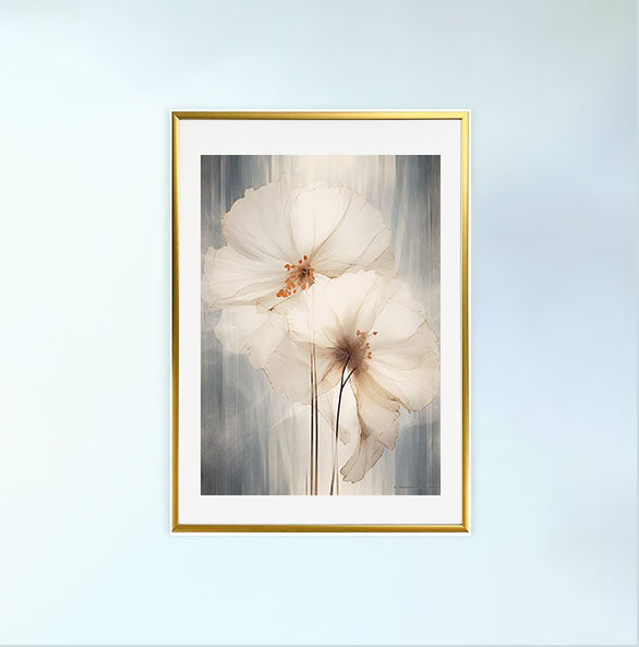 天空のドリームスケープのアートポスター金フレームあり