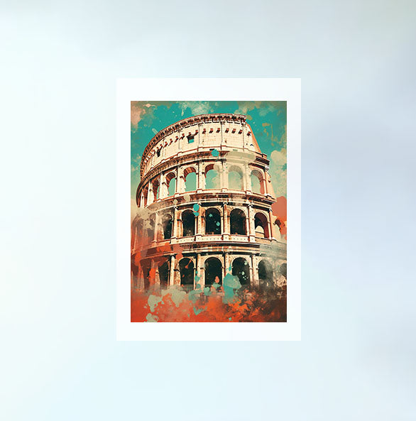 コロッセオのアートポスター原画のみ設置イメージ