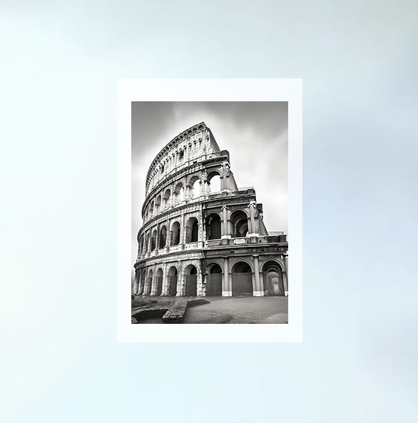 コロッセオのアートポスター原画のみ設置イメージ