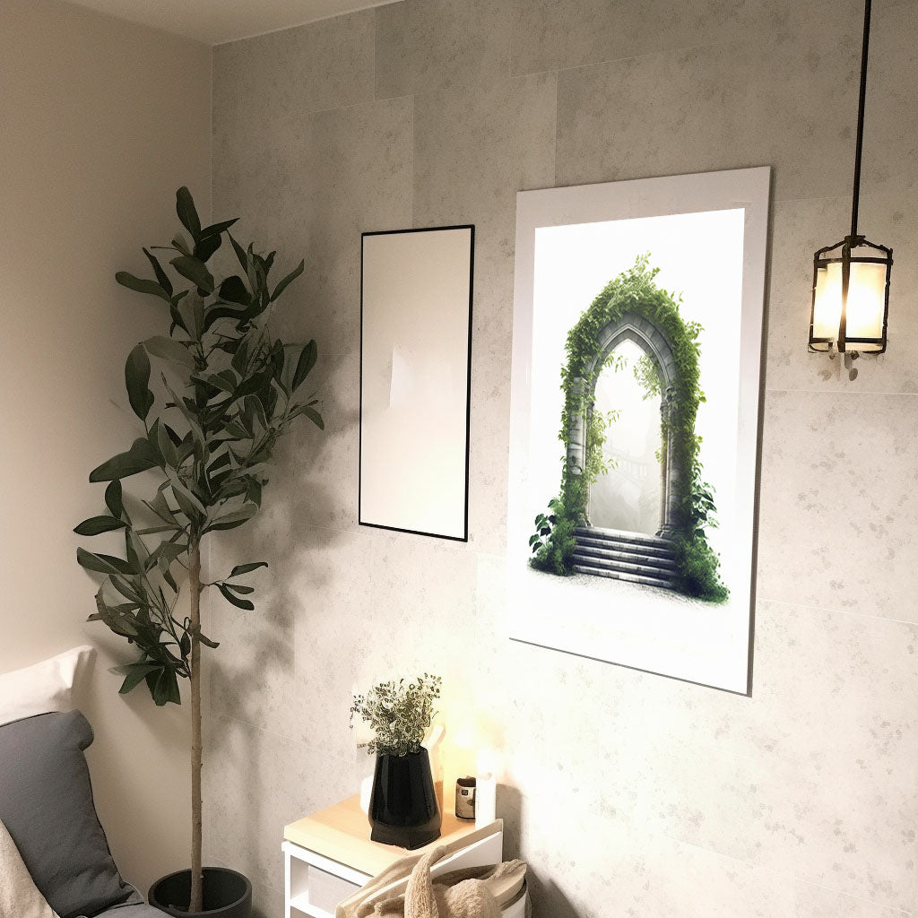 エンチャンテッド アイビー アーチウェイのアートポスター廊下配置イメージ