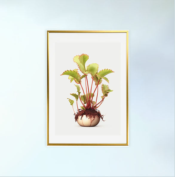 謎に包まれたビーナス・フライトラップのアートポスター金フレームあり