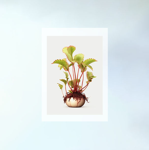 謎に包まれたビーナス・フライトラップのアートポスター原画のみ設置イメージ