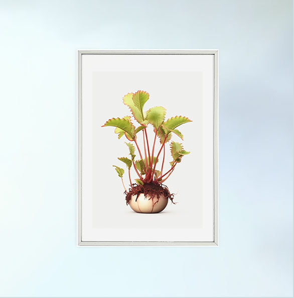 謎に包まれたビーナス・フライトラップのアートポスター銀フレームあり