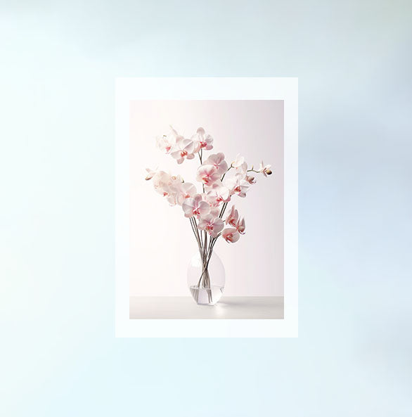エセアラル・オーキッドのアートポスター原画のみ設置イメージ