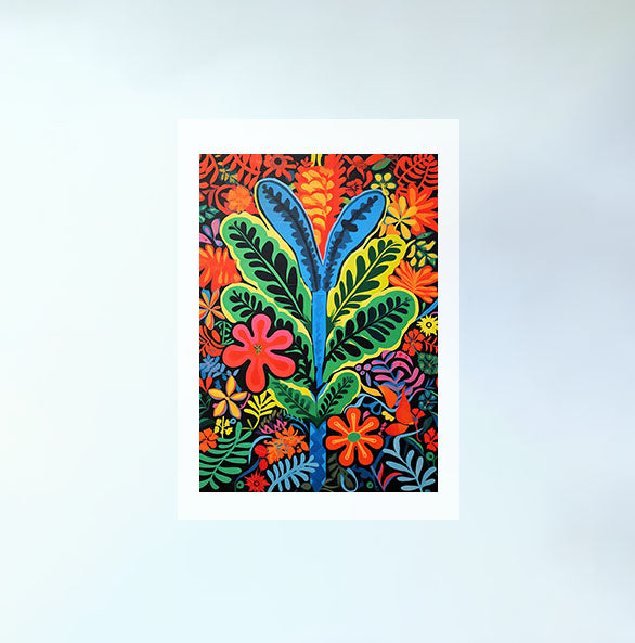 ビカクシダのアートポスター原画のみ設置イメージ