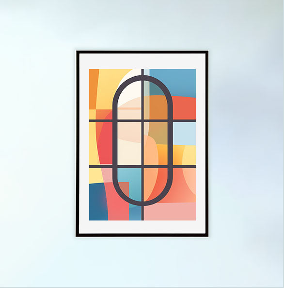 ビカクシダのアートポスター黒フレームあり