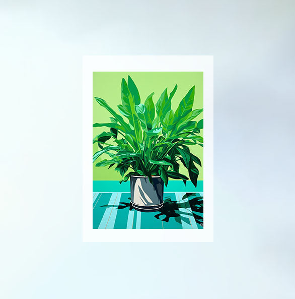 ビカクシダのアートポスター原画のみ設置イメージ