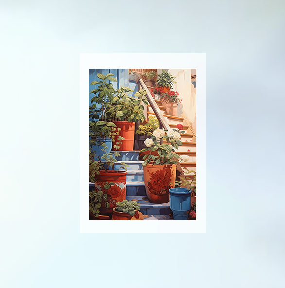 ビカクシダのアートポスター原画のみ設置イメージ