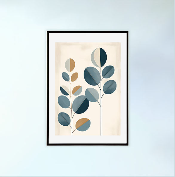 ビカクシダのアートポスター:Eupatorium_makinoi_f703 / 北欧_ポップ_植物__のポスター画像黒色のフレームイメージ