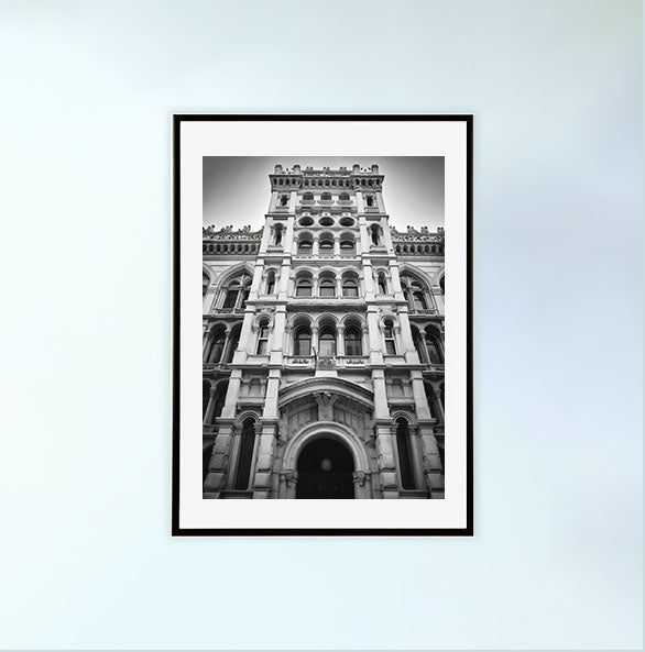ヨーロッパの建築のアートポスター黒フレームあり