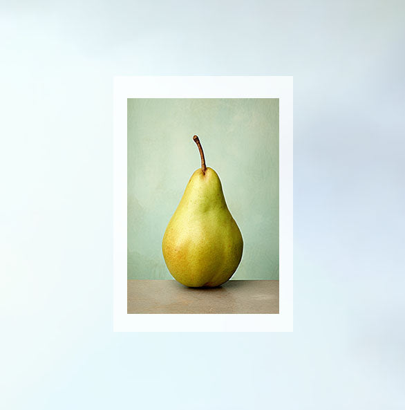 洋梨のアートポスター原画のみ設置イメージ