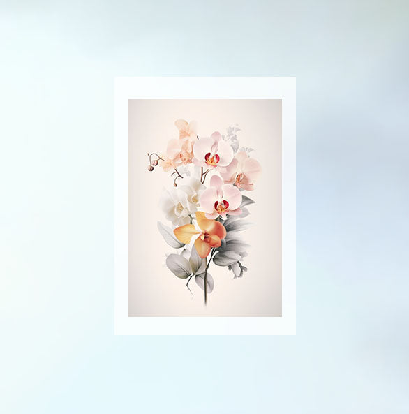 極上のオーキッドガーデンのアートポスター原画のみ設置イメージ