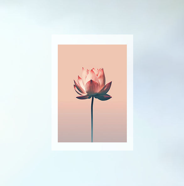 フローティングロータスのアートポスター原画のみ設置イメージ