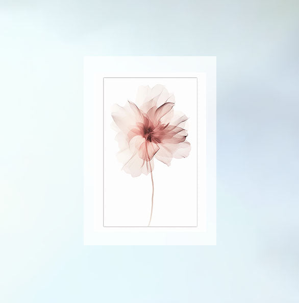 フローラルデリカシーのアートポスター原画のみ設置イメージ
