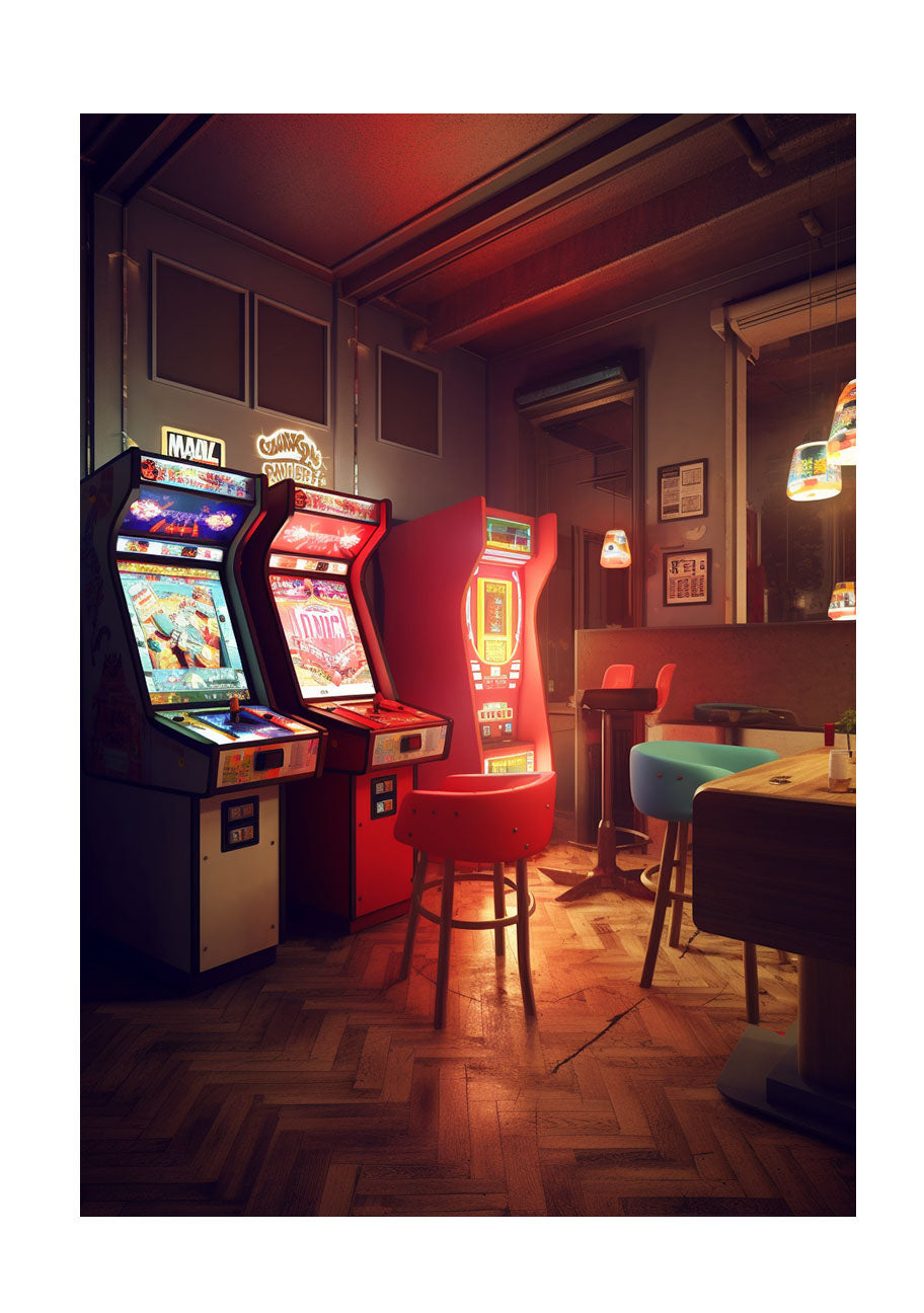 ゲームのキャラクターのアートポスター原画のみ