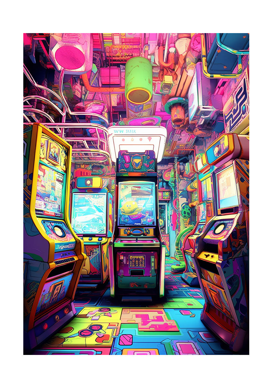 ゲームのキャラクターのアートポスター原画のみ