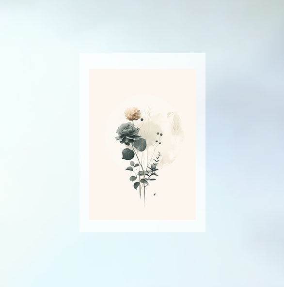 ガーデンセレニティのアートポスター原画のみ設置イメージ